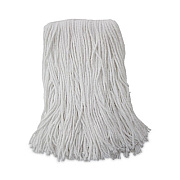 Boardwalk Mop Head, Value Standard Head, Rayon Fiber, Cut-End, #16, White, 12/Carton (2016R)