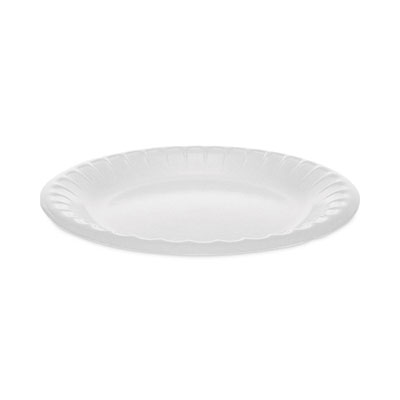 Pactiv Evergreen Placesetter Deluxe Laminated Foam Dinnerware, Plate, 6" dia, White, 1,000/Carton (0TK100060000)