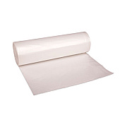 Boardwalk High-Density Can Liners, 60 gal, 14 mic, 38" x 58", Natural, Perforated Roll, 25 Bags/Roll, 8 Rolls/Carton (386016)