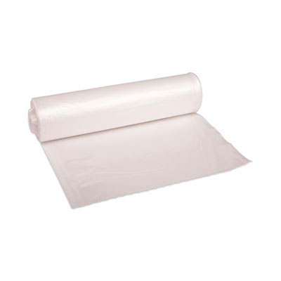 Boardwalk High Density Industrial Can Liners Coreless Rolls, 30 gal, 16 mic, 30" x 37", Natural, Perforated, 25 Bags/Roll, 20 Rolls/CT (RH3037S)