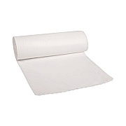 Boardwalk Low-Density Waste Can Liners, 60 gal, 0.5 mil, 38" x 58", White, Perforated Roll, 10 Bags/Roll, 10 Rolls/Carton (515)