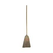 Boardwalk Parlor Broom, Corn Fiber Bristles, 55" Overall Length, Natural, 12/Carton (926CCT)