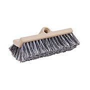 Boardwalk Dual-Surface Vehicle Brush, Black Polypropylene Bristles, 10" Brush, Brown Plastic Handle (8420)