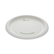 Pactiv Evergreen EarthChoice Pressware Compostable Dinnerware, Plate, Paper, 10" dia, White, 300/Carton (PSP10EC)