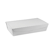 Pactiv Evergreen EarthChoice OneBox Paper Box, 55 oz, 9 x 4.9 x 2, White, 100/Carton (NOB02W)