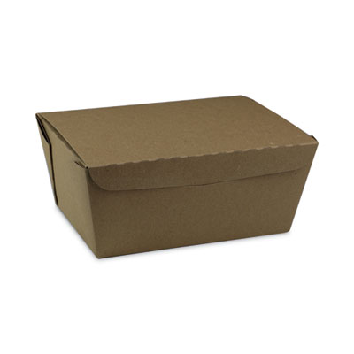 Pactiv Evergreen EarthChoice OneBox Paper Box, 66 oz, 6.5 x 4.5 x 3.3, Brown, 160/Carton (NOB03KEC)