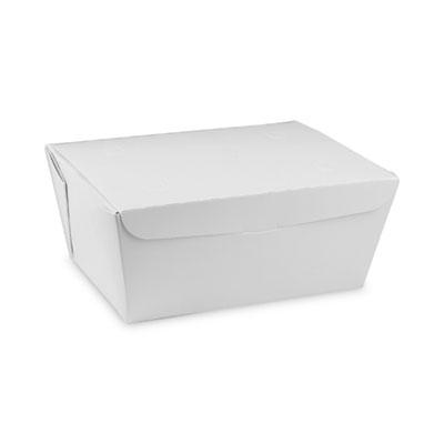 Pactiv Evergreen EarthChoice OneBox Paper Box, 66 oz, 6.5 x 4.5 x 3.3, White, 160/Carton (NOB03W)