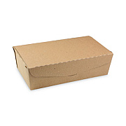 Pactiv Evergreen EarthChoice OneBox Paper Box, 77 oz, 9 x 4.9 x 2.8, Brown, 162/Carton (NOB04SKEC)