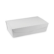 Pactiv Evergreen EarthChoice OneBox Paper Box, 77 oz, 9 x 4.9 x 2.8, White, 162/Carton (NOB04SW)