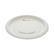 Pactiv Evergreen EarthChoice Pressware Compostable Dinnerware, Plate, Paper, 9" dia, White, 450/Carton (PSP09EC)