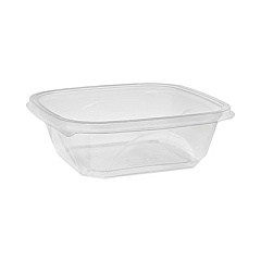 Pactiv Evergreen EarthChoice Square Recycled Bowl, 32 oz, 7 x 7 x 2, Clear, Plastic, 300/Carton (SAC0732)