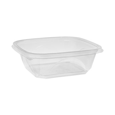 Pactiv Evergreen EarthChoice Square Recycled Bowl, 32 oz, 7 x 7 x 2, Clear, Plastic, 300/Carton (SAC0732)