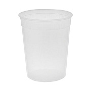 Pactiv Evergreen Newspring DELItainer Microwavable Container, 32 oz, 4.6 x 4.6 x 5.6, Natural, Plastic, 480/Carton (SD5032Y)