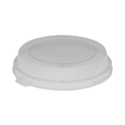 Pactiv Evergreen ClearView Dome-Style Lid with Tabs, Fluted, 6.2" Diameter x 1.1"h, Clear, Plastic, 504/Carton (YCI800120000)