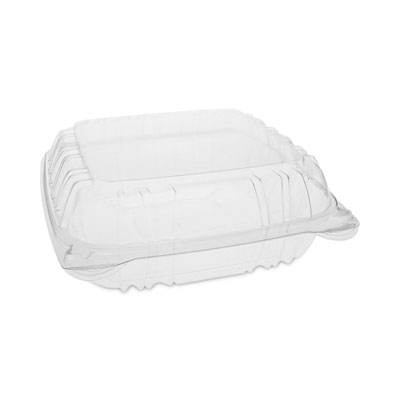 Pactiv Evergreen SENSATION SmartLock Hinged Lid Container, 8.5 x 8.34 x 3., Clear, Plastic, 200/Carton (YCI821200000)