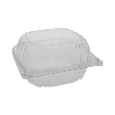 Pactiv Evergreen SENSATION SmartLock Hinged Lid Container, 5.7 x 6 x 3.1, Clear, Plastic, 500/Carton (YCI821600000)