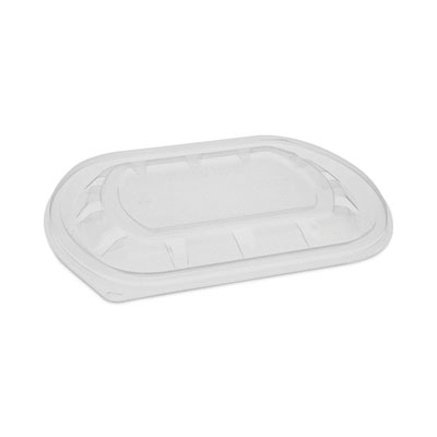 Pactiv Evergreen ClearView MealMaster Lid with Fog Gard Coating, Medium Flat Lid, 8.12 x 6.5 x 0.37, Clear, Plastic, 252/Carton (YCN8462S00D0)