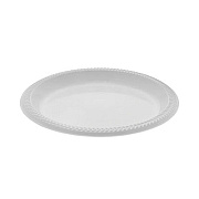 Pactiv Evergreen Meadoware Impact Plastic Dinnerware, Plate, 8.88" dia, White, 400/Carton (YMI9)