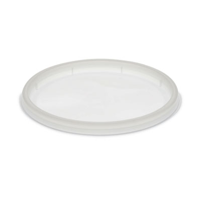 Pactiv Evergreen Newspring DELItainer Microwavable Container Lid, Recessed, 4.7" Diameter x 0.4" h, Translucent, Plastic, 480/Carton (YNL500)