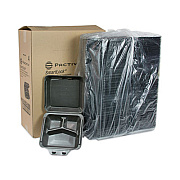 Pactiv Evergreen SmartLock Foam Hinged Lid Container, Large, 3 Compartments, 9 x 9.5 x 3.3, Black, 150/Carton (YHLB09030000)