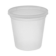 Pactiv Evergreen Newspring DELItainer Microwavable Container, 24 oz, 4.7 x 4.7 x 4.4, Clear, Plastic, 240/Carton (YL2524)