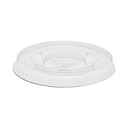Pactiv Evergreen Plastic Portion Cup Lid, Fits 0.5 oz to 1 oz Portion Cups, Clear, 100/Sleeve, 25 Sleeves/Carton (YLS1FR)