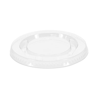Pactiv Evergreen Plastic Portion Cup Lid, Fits 1.5 oz to 2.5 oz Portion Cups, Clear, 100/Pack, 24 Packs/Carton (YLS2FR)