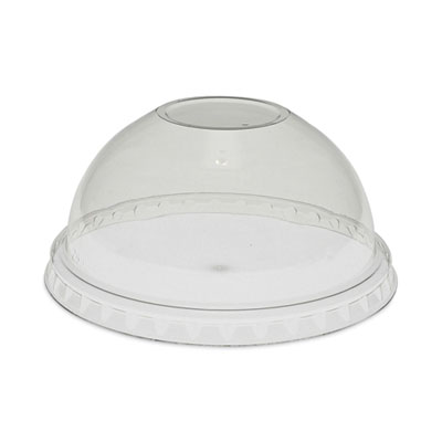 Pactiv Evergreen EarthChoice Strawless RPET Lid, Dome Lid, Fits 9 oz to 20 oz "A" Cups, Plastic, Clear, 900/Carton (YPDL20CNH)