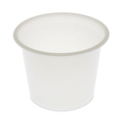 Pactiv Evergreen Plastic Portion Cup, 1 oz, Translucent, 200/Sleeve, 25 Sleeves/Carton (YS100)