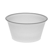 Pactiv Evergreen Plastic Portion Cup, 2 oz, Translucent, 200/Bag, 12 Bags/Carton (YS200)