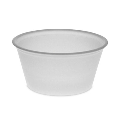 Pactiv Evergreen Plastic Portion Cup, 2 oz, Translucent, 200/Bag, 12 Bags/Carton (YS200)