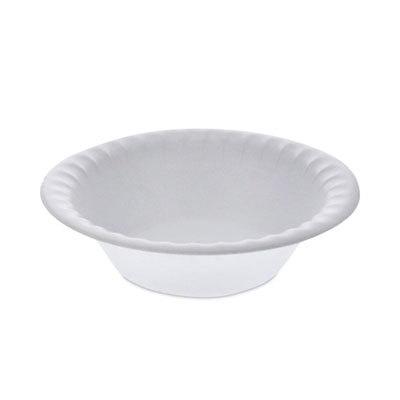 Pactiv Evergreen Placesetter Satin Non-Laminated Foam Dinnerware, Bowl, 12 oz, White, 1,000/Carton (YTH100120000)