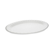 Pactiv Evergreen Placesetter Satin Non-Laminated Foam Dinnerware, Platter, 8.5 x 11.5, White, 500/Carton (YTH100430000)