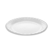 Pactiv Evergreen Placesetter Deluxe Laminated Foam Dinnerware, Plate, 8.88" dia, White, 500/Carton (YTK100090000)