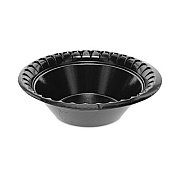 Pactiv Evergreen Placesetter Deluxe Laminated Foam Dinnerware, Bowl, 12 oz, Black, 1,000/Carton (YTKB00120000)