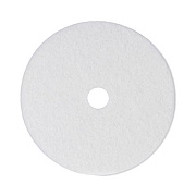 Boardwalk Polishing Floor Pads, 21" Diameter, White, 5/Carton (4021WHI)
