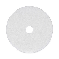 Boardwalk Polishing Floor Pads, 20" Diameter, White, 5/Carton (4020WHI)
