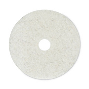 Boardwalk Natural Burnishing Floor Pads, 20" Diameter, White, 5/Carton (4020NAT)