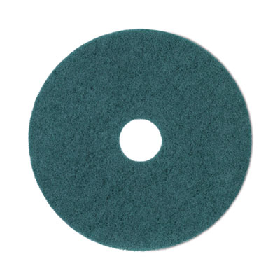 Boardwalk Heavy-Duty Scrubbing Floor Pads, 19" Diameter, Green, 5/Carton (4019GRE)