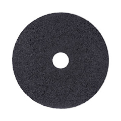Boardwalk Stripping Floor Pads, 19" Diameter, Black, 5/Carton (4019BLA)