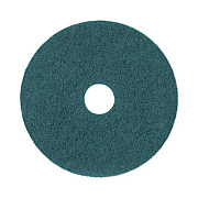 Boardwalk Heavy-Duty Scrubbing Floor Pads, 17" Diameter, Green, 5/Carton (4017GRE)