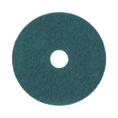 Boardwalk Heavy-Duty Scrubbing Floor Pads, 17" Diameter, Green, 5/Carton (4017GRE)