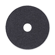 Boardwalk Stripping Floor Pads, 17" Diameter, Black, 5/Carton (4017BLA)
