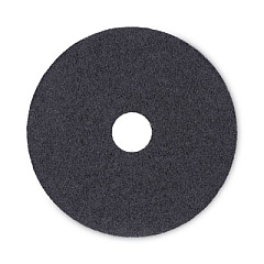 Boardwalk Stripping Floor Pads, 17" Diameter, Black, 5/Carton (4017BLA)
