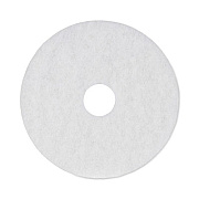 Boardwalk Polishing Floor Pads, 16" Diameter, White, 5/Carton (4016WHI)