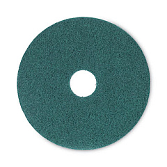 Boardwalk Heavy-Duty Scrubbing Floor Pads, 16" Diameter, Green, 5/Carton (4016GRE)