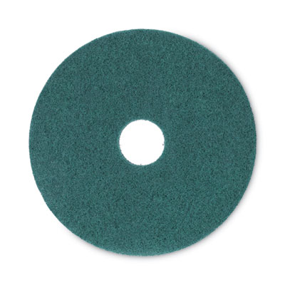 Boardwalk Heavy-Duty Scrubbing Floor Pads, 16" Diameter, Green, 5/Carton (4016GRE)