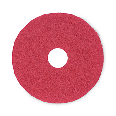 Boardwalk Buffing Floor Pads, 15" Diameter, Red, 5/Carton (4015RED)