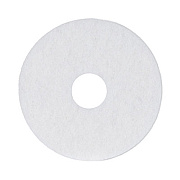 Boardwalk Polishing Floor Pads, 13" Diameter, White, 5/Carton (4013WHI)