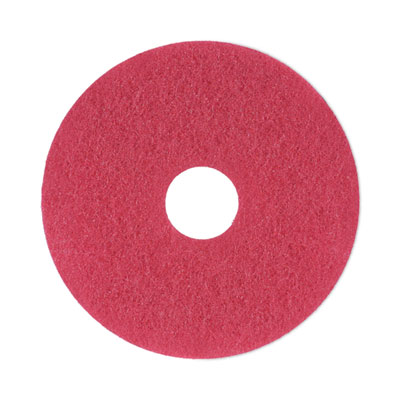 Boardwalk Buffing Floor Pads, 13" Diameter, Red, 5/Carton (4013RED)